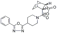 3-[(4-(5-PHENYL-1,3,4-OXADIAZOL-2-YL)PIPERIDIN-1-YL)CARBONYL]BICYCLO[2.2.1]HEPT-5-ENE-2-CARBOXYLIC ACID Struktur