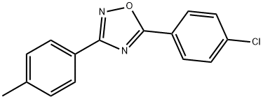 5-(4-CHLOROPHENYL)-3-(4-METHYLPHENYL)-1,2,4-OXADIAZOLE Struktur