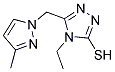 4-ETHYL-5-(3-METHYL-PYRAZOL-1-YLMETHYL)-4H-[1,2,4]TRIAZOLE-3-THIOL Struktur