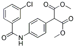 DIMETHYL 2-(4-[(3-CHLOROBENZOYL)AMINO]PHENYL)MALONATE Struktur