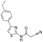 2-CYANO-N-[4-(4-ETHYLPHENYL)-1,3-THIAZOL-2-YL]ACETAMIDE Struktur