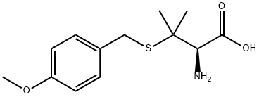 H-BETA,BETA-DIMETHYL-L-CYS(PMEOBZL)-OH Struktur