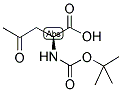 (S)-2-TERT-BUTOXYCARBONYLAMINO-4-OXO-PENTANOIC ACID Struktur