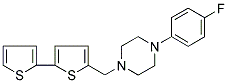 1-(4-FLUOROPHENYL)-4-[(5-(2-THIENYL)-2-THIENYL)METHYL]PIPERAZINE Struktur