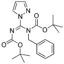 N,N'-BIS(TERT-BUTOXYCARBONYL)-N-BENZYL-1H-PYRAZOLE-1-CARBOXAMIDINE Struktur