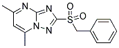 2-(BENZYLSULFONYL)-5,7-DIMETHYL-(1,2,4)TRIAZOLO[1,5-A]PYRIMIDINE Struktur