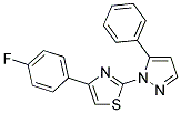 4-(4-FLUOROPHENYL)-2-(5-PHENYL-1H-PYRAZOL-1-YL)-1,3-THIAZOLE Struktur