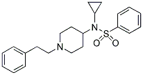 N-CYCLOPROPYL-N-(1-(2-PHENYLETHYL)PIPERIDIN-4-YL)BENZENESULFONAMIDE Struktur