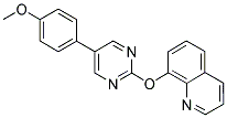 8-([5-(4-METHOXYPHENYL)PYRIMIDIN-2-YL]OXY)QUINOLINE Struktur