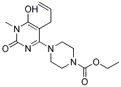 ETHYL 4-(5-ALLYL-6-HYDROXY-1-METHYL-2-OXO-1,2-DIHYDROPYRIMIDIN-4-YL)PIPERAZINE-1-CARBOXYLATE Struktur