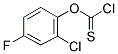 2-CHLORO-4-FLUOROPHENYL CHLOROTHIOFORMATE Struktur