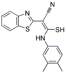 2-BENZOTHIAZOL-2-YL-3-(3,4-DIMETHYL-PHENYLAMINO)-3-MERCAPTO-ACRYLONITRILE Struktur