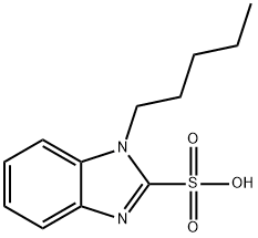 1-PENTYL-1H-BENZIMIDAZOLE-2-SULFONIC ACID Struktur