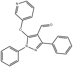 1,3-DIPHENYL-5-(3-PYRIDINYLOXY)-1H-PYRAZOLE-4-CARBALDEHYDE Struktur