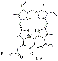 SODIUM POTASSIUM CHLOROPHYLLIN Struktur