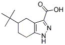 5-TERT-BUTYL-4,5,6,7-TETRAHYDRO-1H-INDAZOLE-3-CARBOXYLIC ACID Struktur