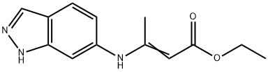 ETHYL (E)-3-(1H-INDAZOL-6-YLAMINO)-2-BUTENOATE Struktur