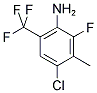 4-CHLORO-2-FLUORO-3-METHYL-6-(TRIFLUOROMETHYL)ANILINE Struktur