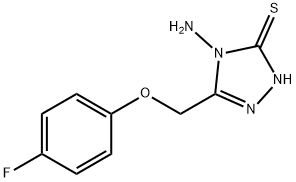 4-AMINO-5-[(4-FLUOROPHENOXY)METHYL]-4H-1,2,4-TRIAZOLE-3-THIOL Struktur