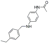 N-(4-((4-ETHYLBENZYL)AMINO)PHENYL)ACETAMIDE Struktur