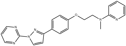 N-METHYL-N-(2-(4-[1-(2-PYRIMIDINYL)-1H-PYRAZOL-3-YL]PHENOXY)ETHYL)-2-PYRIDINAMINE Struktur