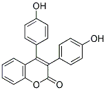 3,4-DI-(4'-HYDROXYPHENYL)COUMARIN Struktur