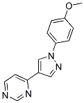 4-[1-(4-METHOXYPHENYL)-1H-PYRAZOL-4-YL]PYRIMIDINE Struktur