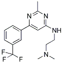 N,N-DIMETHYL-N'-(2-METHYL-6-[3-(TRIFLUOROMETHYL)PHENYL]PYRIMIDIN-4-YL)ETHANE-1,2-DIAMINE Struktur