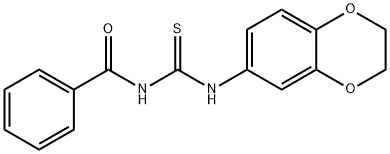 N-BENZOYL-N'-(2,3-DIHYDRO-1,4-BENZODIOXIN-6-YL)THIOUREA Struktur