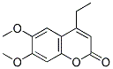 6,7-DIMETHOXY-4-ETHYLCOUMARIN Struktur