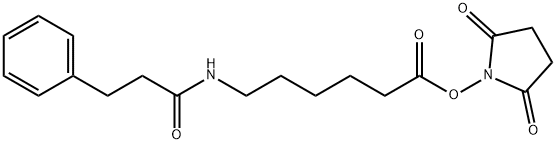 N-DIHYDROCINNAMOYLAMINOCAPROIC ACID, N-HYDROXYSUCCINIMIDE ESTER Struktur