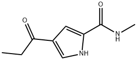 N-METHYL-4-PROPIONYL-1H-PYRROLE-2-CARBOXAMIDE Struktur