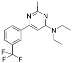 N,N-DIETHYL-2-METHYL-6-[3-(TRIFLUOROMETHYL)PHENYL]PYRIMIDIN-4-AMINE Struktur