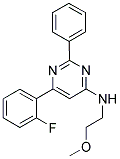 6-(2-FLUOROPHENYL)-N-(2-METHOXYETHYL)-2-PHENYLPYRIMIDIN-4-AMINE