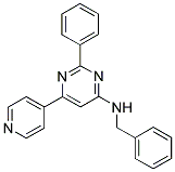 N-BENZYL-2-PHENYL-6-PYRIDIN-4-YLPYRIMIDIN-4-AMINE Struktur