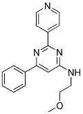 N-(2-METHOXYETHYL)-6-PHENYL-2-PYRIDIN-4-YLPYRIMIDIN-4-AMINE Struktur