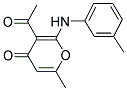 3-ACETYL-6-METHYL-2-M-TOLYLAMINO-PYRAN-4-ONE Struktur