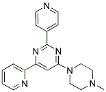 4-(4-METHYLPIPERAZIN-1-YL)-6-PYRIDIN-2-YL-2-PYRIDIN-4-YLPYRIMIDINE Struktur