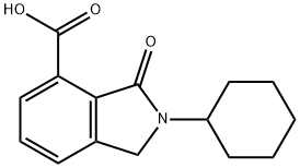 2-CYCLOHEXYL-3-OXO-2,3-DIHYDRO-1 H-ISOINDOLE-4-CARBOXYLIC ACID Struktur