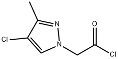 (4-CHLORO-3-METHYL-PYRAZOL-1-YL)-ACETYL CHLORIDE Struktur