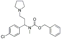 1-PYRROLIDIN-3-(4'-CHLOROPHENYL)-3-(N-CBZ-N-METHYL)AMINO-PROPANE Struktur