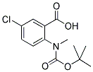 2-(TERT-BUTOXYCARBONYL-METHYL-AMINO)-5-CHLORO-BENZOIC ACID Struktur