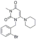 1-(2-BROMOBENZYL)-3-METHYL-6-PIPERIDIN-1-YLPYRIMIDINE-2,4(1H,3H)-DIONE Struktur