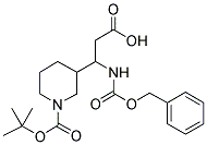 3-(1-BENZYLOXYCARBONYLAMINO-2-CARBOXY-ETHYL)-PIPERIDINE-1-CARBOXYLIC ACID TERT-BUTYL ESTER Struktur