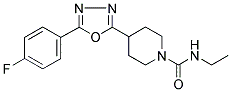 N-ETHYL-4-[5-(4-FLUOROPHENYL)-1,3,4-OXADIAZOL-2-YL]PIPERIDINE-1-CARBOXAMIDE Struktur