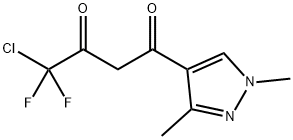 4-CHLORO-1-(1,3-DIMETHYL-1H-PYRAZOL-4-YL)-4,4-DIFLUORO-BUTANE-1,3-DIONE Struktur