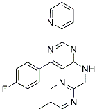 6-(4-FLUOROPHENYL)-N-[(5-METHYLPYRIMIDIN-2-YL)METHYL]-2-PYRIDIN-2-YLPYRIMIDIN-4-AMINE Struktur