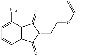 ACETIC ACID 2-(4-AMINO-1,3-DIOXO-1,3-DIHYDRO-ISOINDOL-2-YL)-ETHYL ESTER Struktur