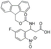 FMOC-DL-3-(5-FLUORO-2-NITROPHENYL)-3-AMINO-PROPIONIC ACID Struktur