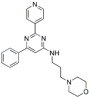 (3-MORPHOLIN-4-YL-PROPYL)-(6-PHENYL-2-PYRIDIN-4-YL-PYRIMIDIN-4-YL)-AMINE Struktur